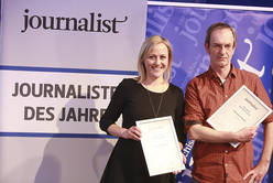 Alina Zellhofer (ORF), Christian Hackl (Standard)