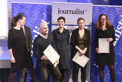 Harald Fidler und Team (Standard), Anna-Maria Wallner (Die Presse), Nadja Hahn (ORF)