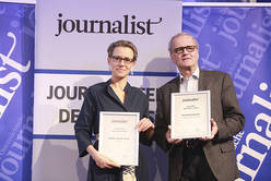 Barbara Riedl-Daser (ORF), Josef Bruckmoser (Salzburger Nachrichten)