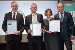 Christian Gericke (Xerox), Andreas Lang (Heidelberger Druckmaschinen), Kristina Horn und Peter Goer (Sappi Deutschland)