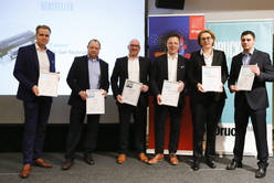 Die Top 3 der "Hersteller": Canon (UV Gel-Technologie), Hubergroup (Kobaltfreie Druckfarben) und Heidelberg und MK Masterwork (Promatrix-Serie).