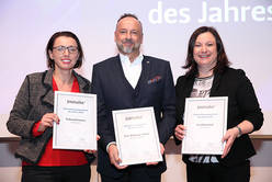 Waltraud Kaserer (Lenzing AG), Ralf-Wolfgang Lothert (JTI), Ute Kliemstein (Greiner AG)